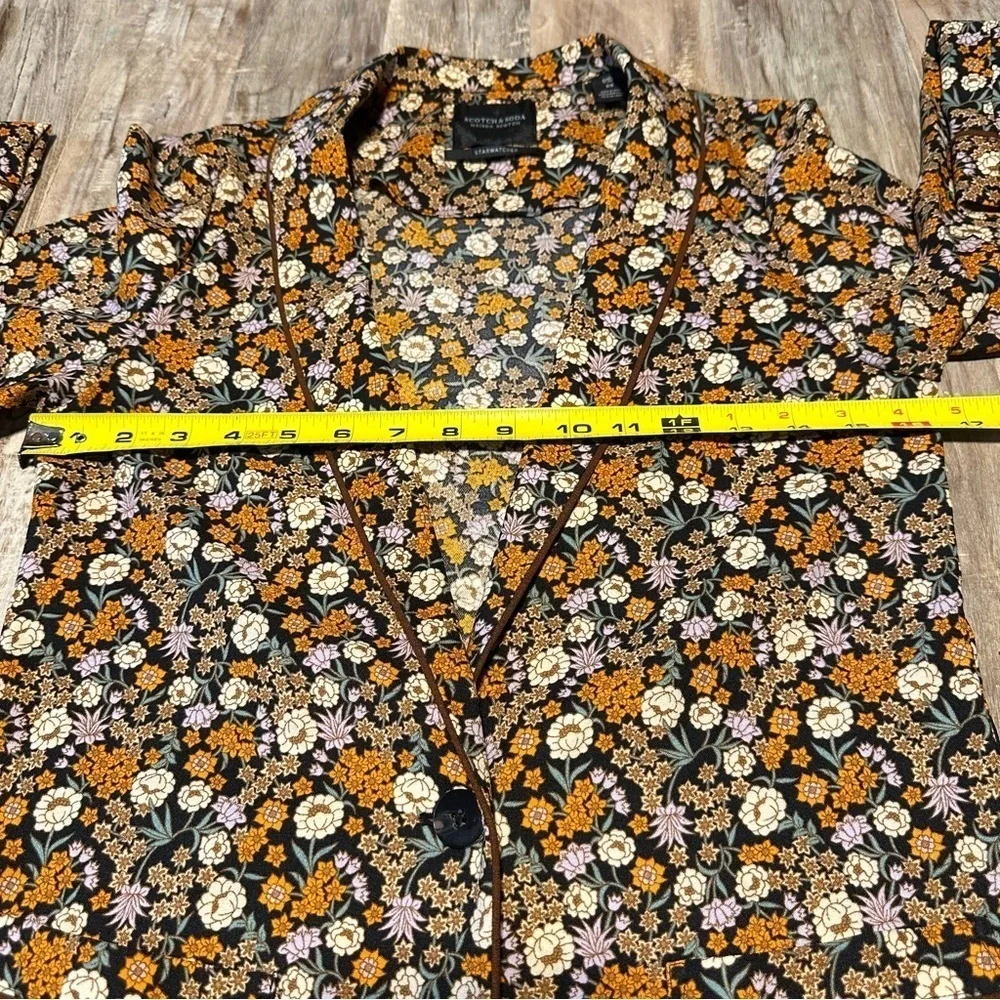 Scotch & Soda Floral Print Pyjama Blazer Multicolor Size XS Cottagecore NWOT